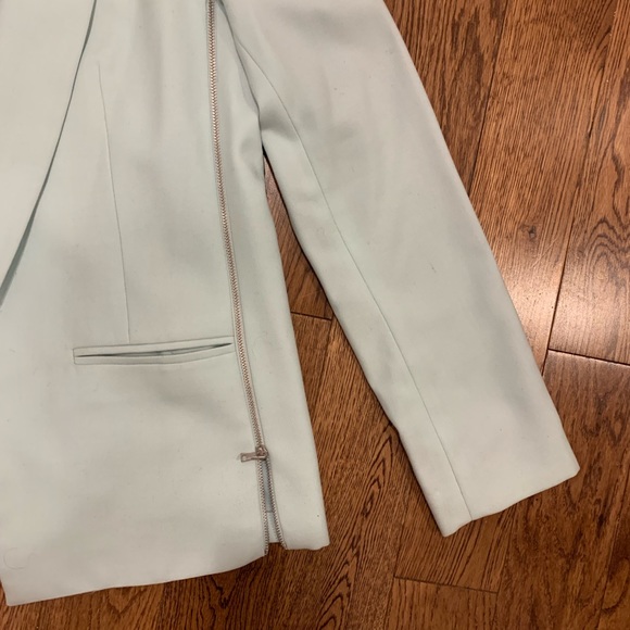 Club Monaco light blue blazer with zipper sides - Picture 2 of 6